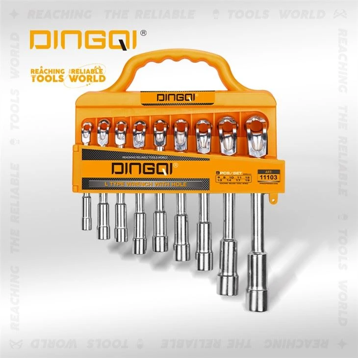 9PCS L র্যাচেট হ্যান্ড স্প্যানার সেট